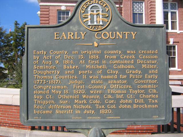 Blakely, GA : Historical Marker, Early County Courthouse photo, picture ...