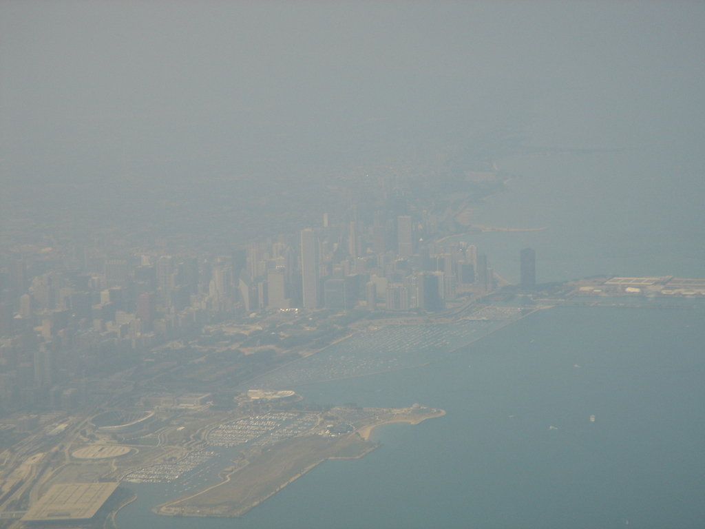 Chicago, IL: from a plane