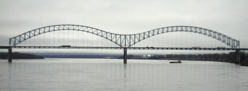 Memphis, TN: The Hernando-DeSoto Bridge, aka the "M" Bridge