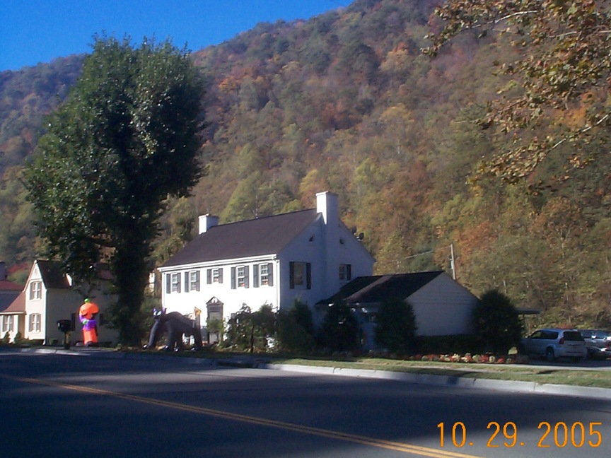 Grundy, VA: Cow Town Section of Grundy during Autumn