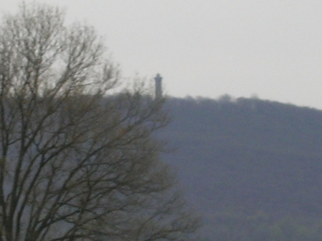 Reading, PA: Picture of the fire tower on Mt. Penn that overlooks the city of Reading, taken from nearby Muhlenberg Township