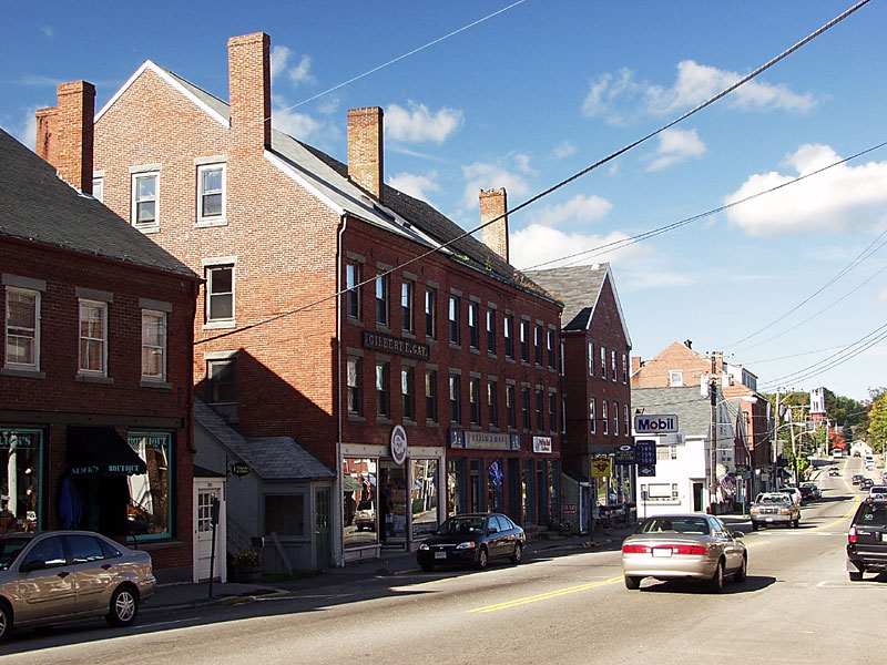 Damariscotta, ME: main street, damariscotta