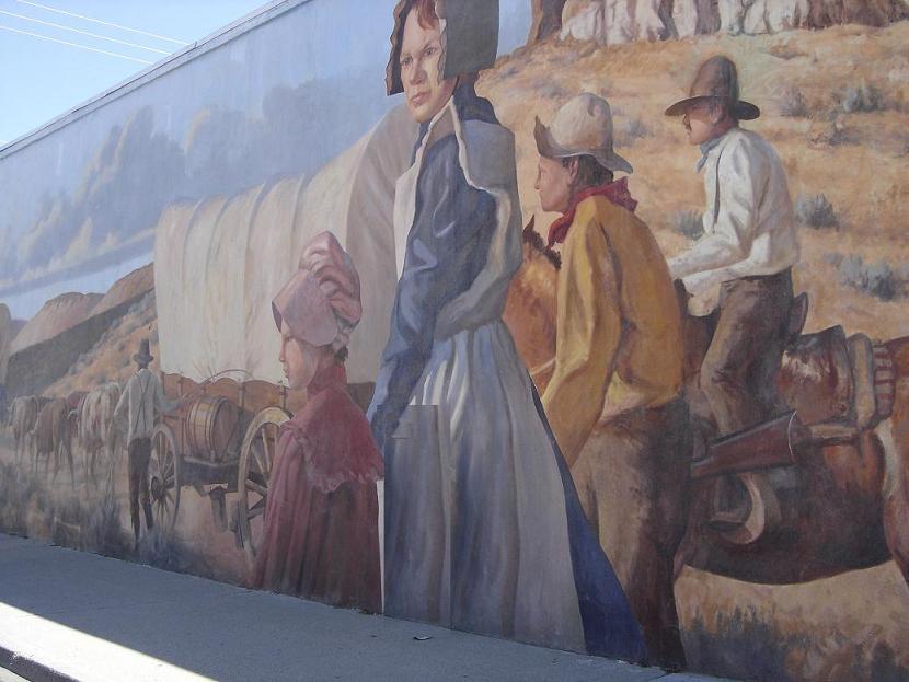 Vale, OR Downtown Murals Celebrating the Oregon Trail photo, picture