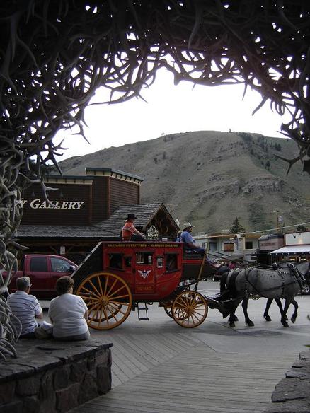 Jackson, WY : Downtown Jackson Hole photo, picture, image (Wyoming) at