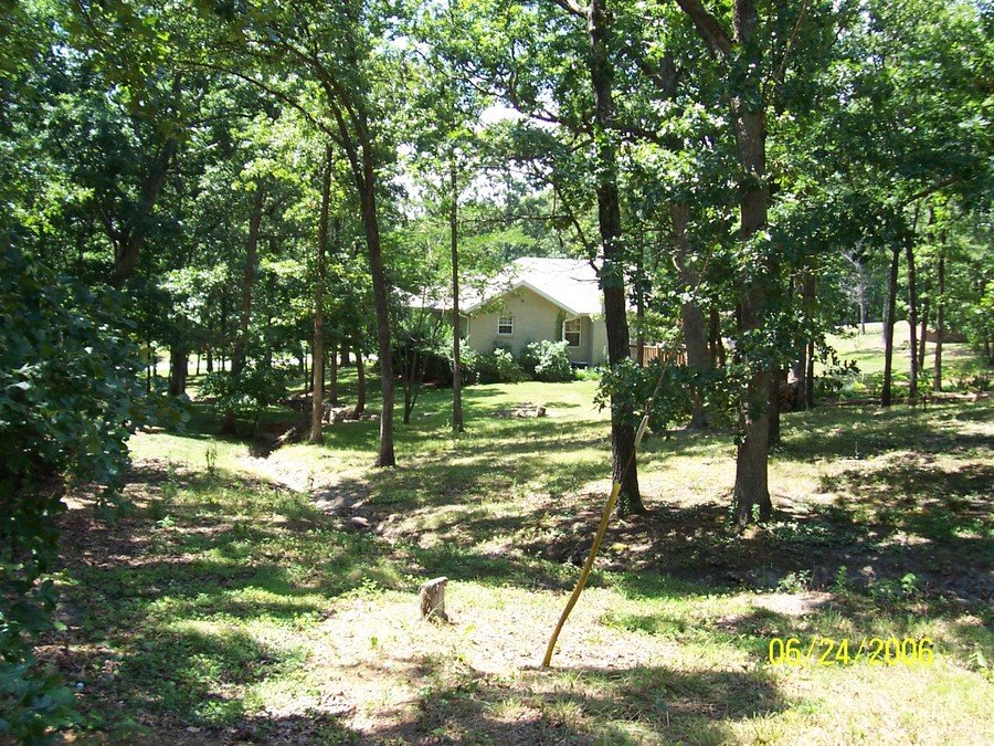 Marshfield, MO: backyard in Briarwood Hills Estates...so GREEN!