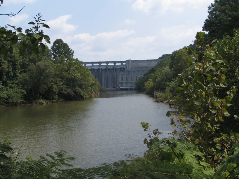 Cartersville, GA: dam at etowah river on lake allatoona