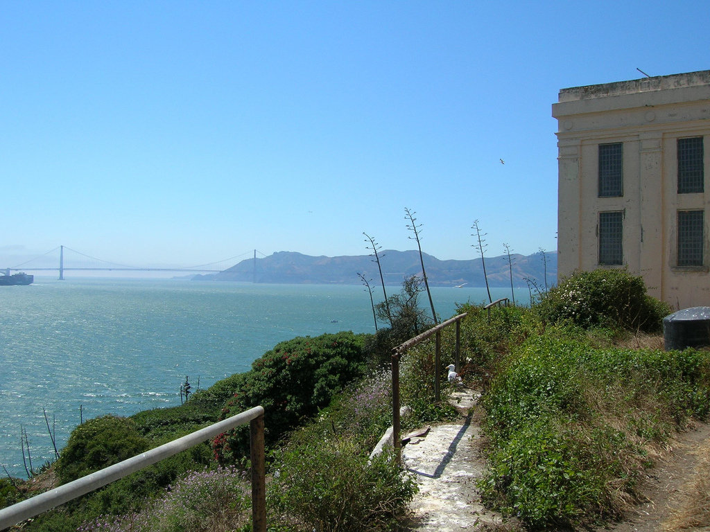San Francisco, CA: The Golden Gate Bridge from Alcatraz Island