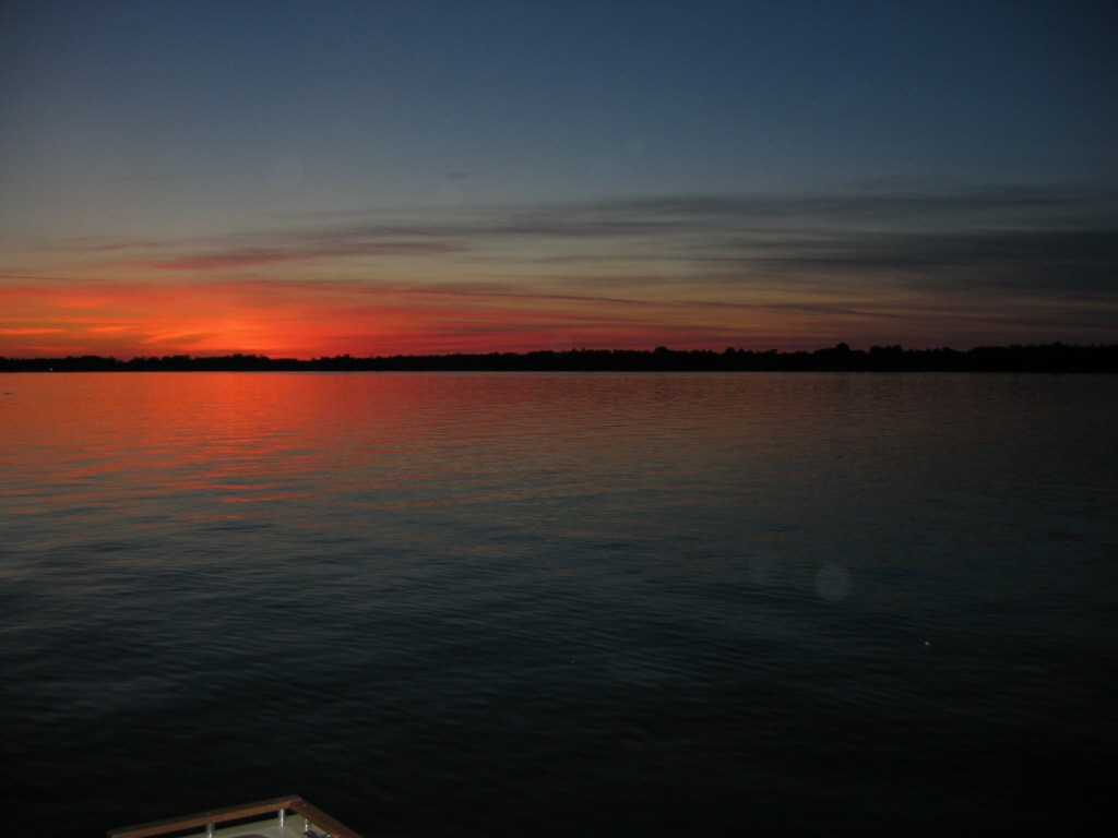 Hubbard Lake, MI: Early Sunrise in the East Bay