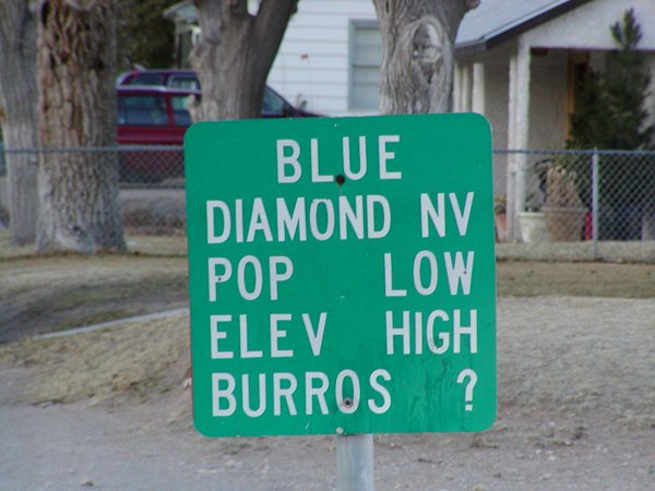 Blue Diamond, NV: Welcome to Blue Diamond, Nevada