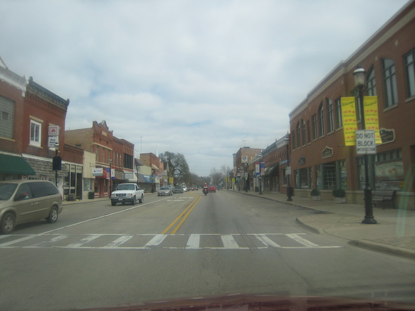 Plainfield, IL: older part of downtown plainfield