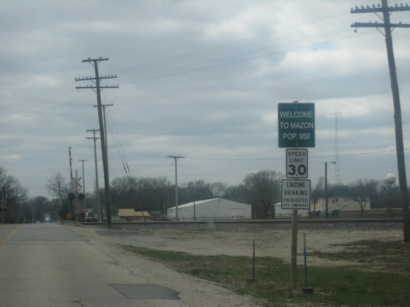 Mazon, IL: welcome to mazon..