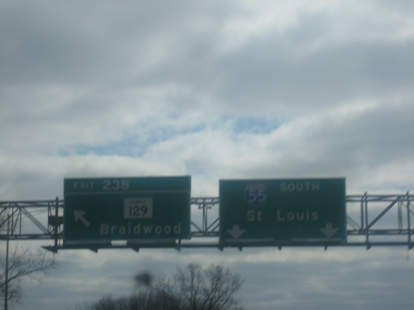 Braidwood, IL: going south on I55