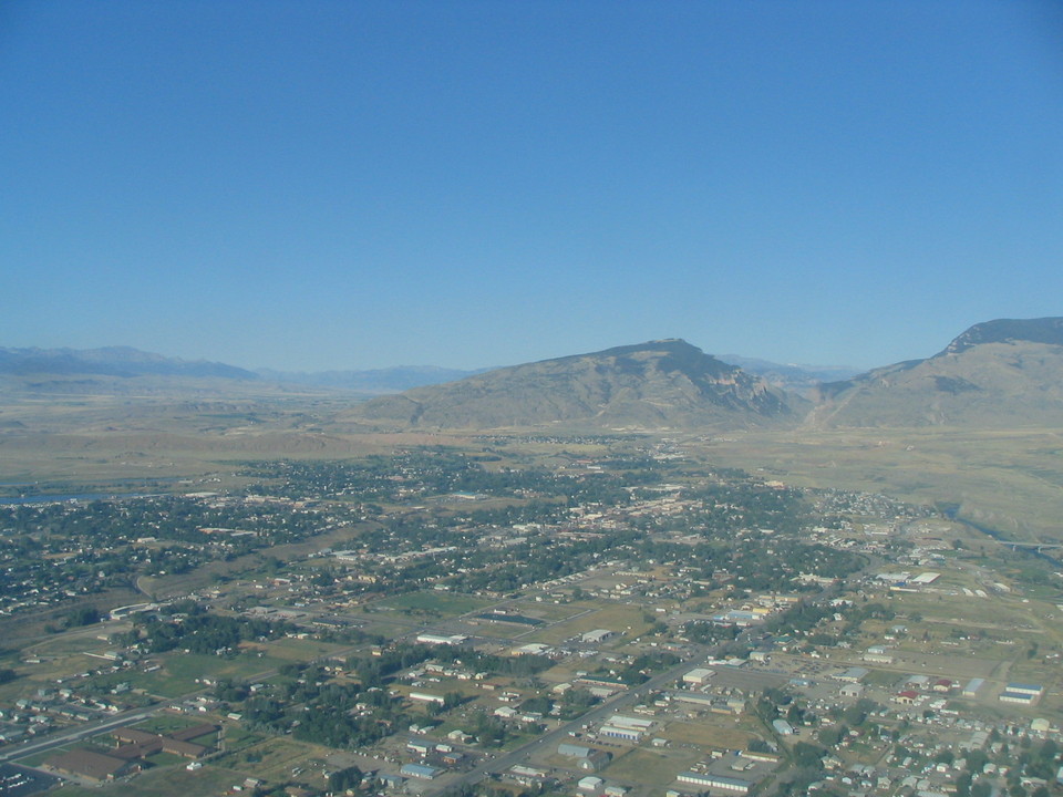 Cody, WY: Cody from Air