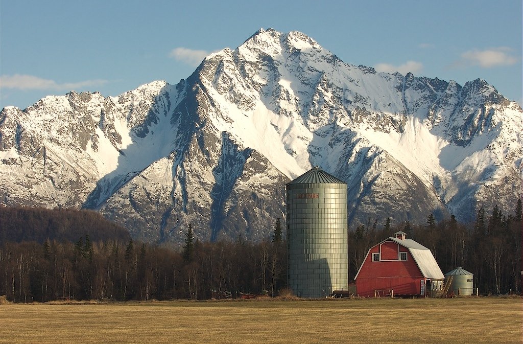 Palmer, AK: At 6,398 feet Pioneer Peak is the highest mountain surrounding Palmer Alaska.