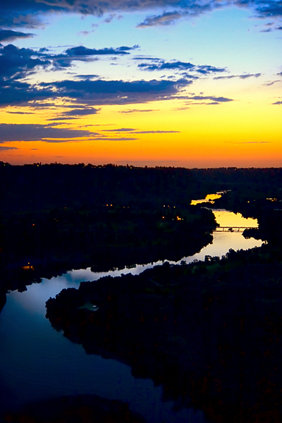 Twin Falls, ID: Blue Lakes GC area in the Snake River canyon at Twin Falls, Id