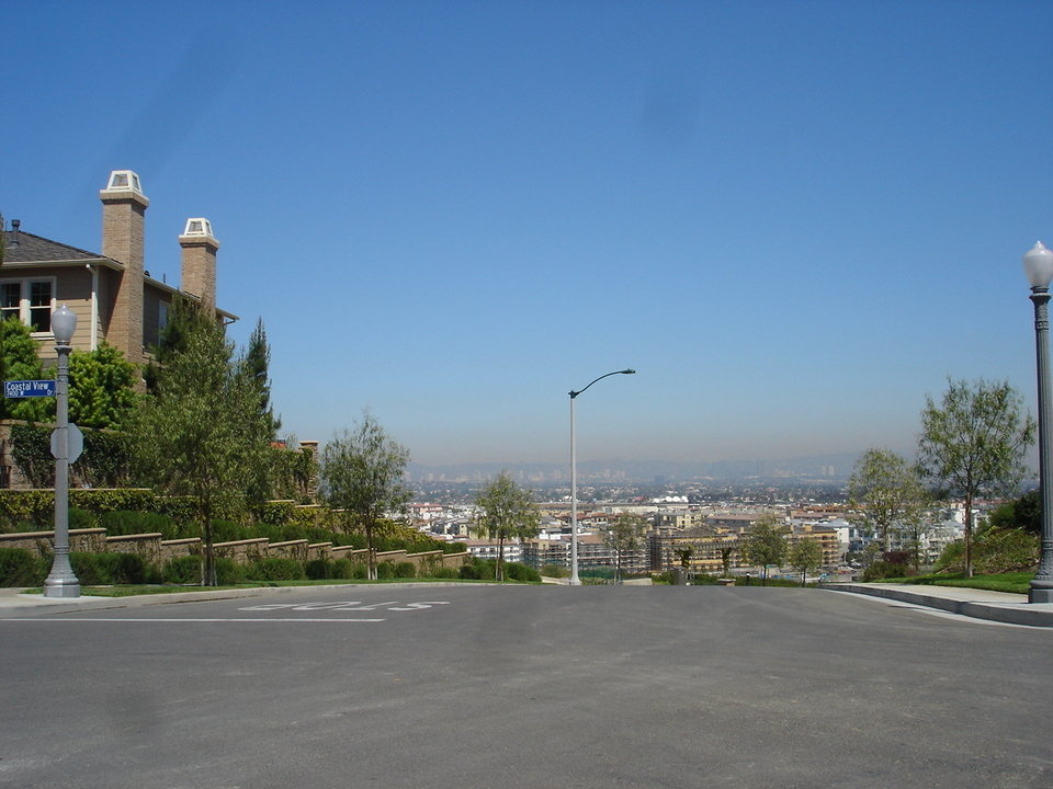Los Angeles, CA: View of west Los Angeles from Westchester district of Los Angeles