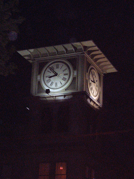 Millerton, NY: Village Clocktower at Night