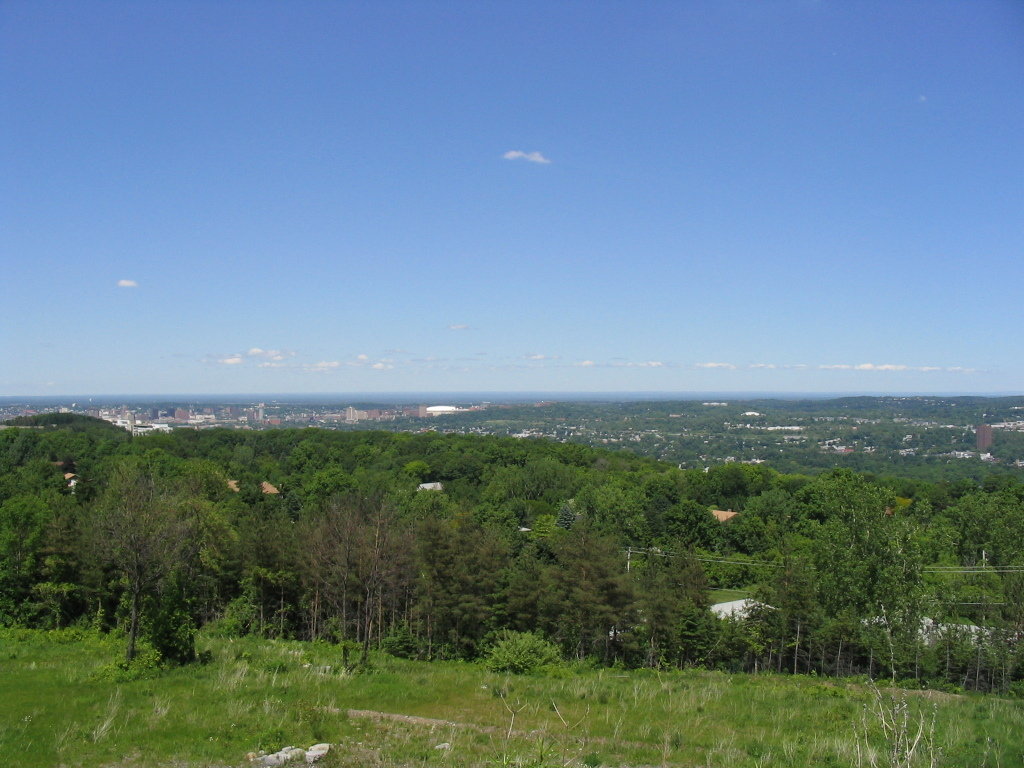 Onondaga, NY: View from the town of Onondaga Hill overlooking Syracuse, NY
