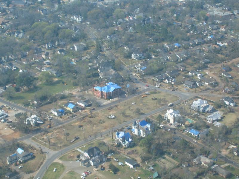 Americus, GA: March 2007 tornado damage - Rees Park