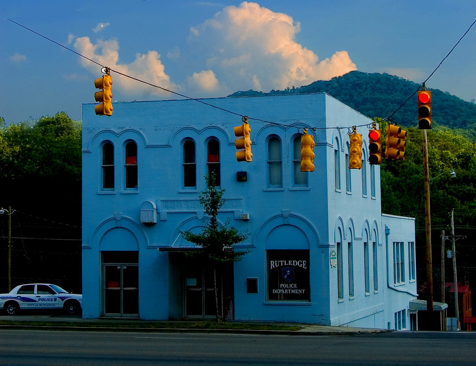 Rutledge, TN: Police building in Rutledgee, Tenness