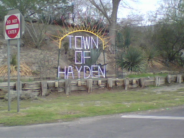 Hayden, AZ: Entrance to Hayden