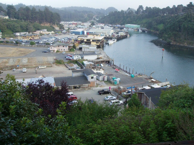 Fort Bragg, CA: Over looking the harbor