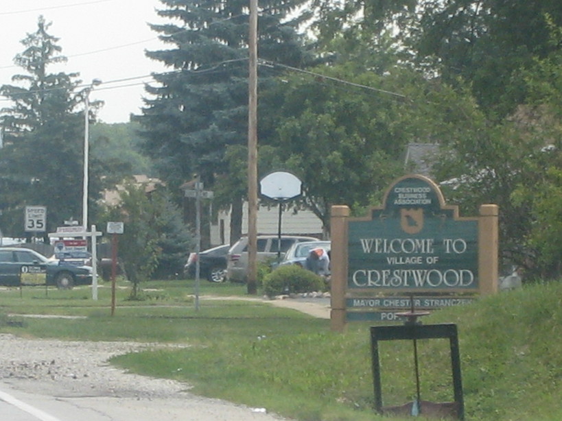Crestwood, IL: crestwood sign