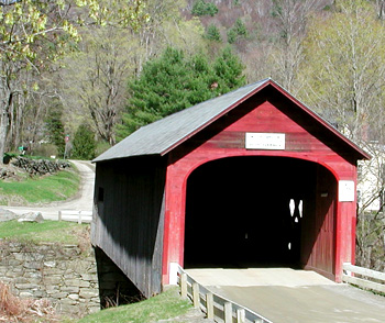 Guilford, VT: Green River Covered Bridge on Stage Road in Green River Village.