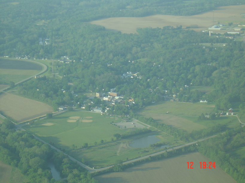 Spring Valley, OH: Aerial View Of Spring Valley From US 42