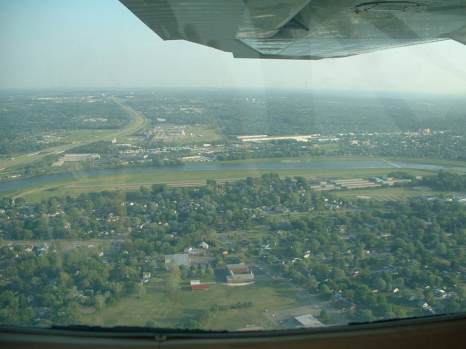 West Carrollton City, OH: Backside Of Moraine Airpark W. Carollton OH Looking South