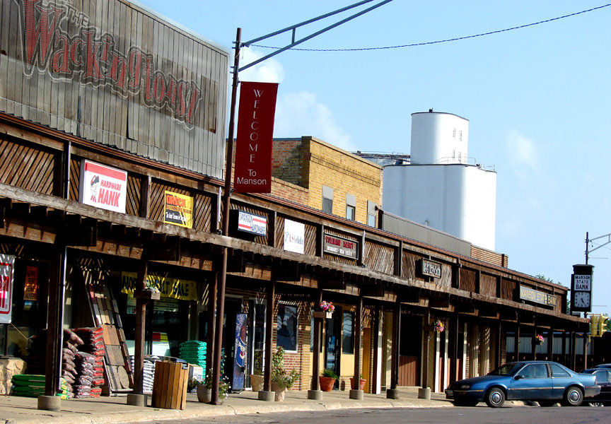 Manson, IA: Most everything you'll ever need can be purchased on Manson's main street.