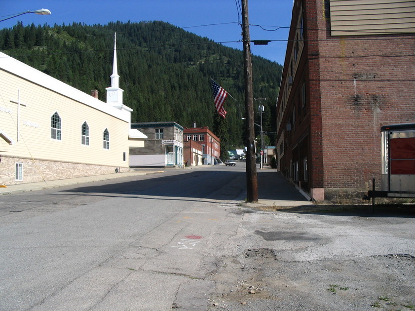 Mullan, ID Downtown Mullan, Looking North photo, picture, image (Idaho) at