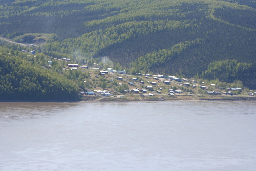 Ruby, AK: Looking Upriver at Ruby
