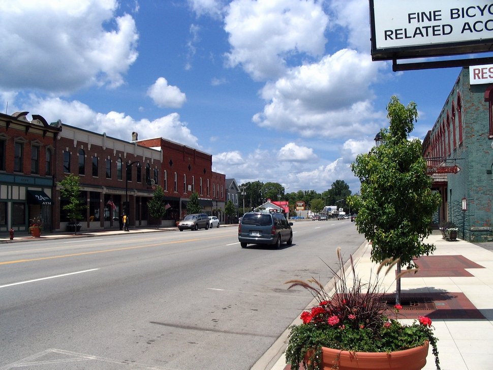 Schoolcraft, MI The main street photo, picture, image (Michigan) at