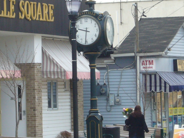 Westville, NJ: Clock Downtown