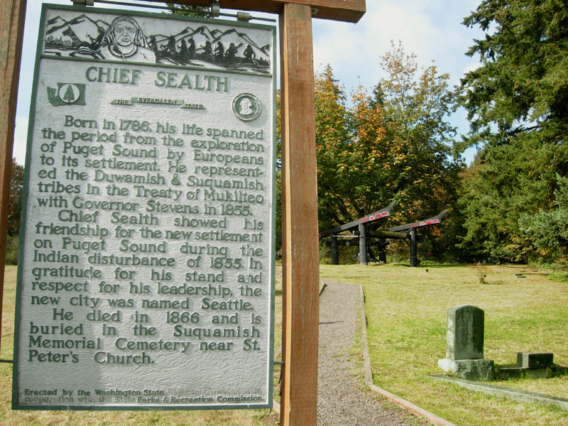Suquamish, WA: Chief Sealth's Grave - Suquamish WA