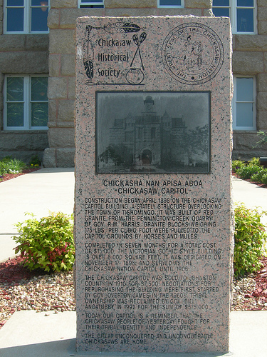 Tishomingo, OK: Chickasaw Historical Society Memorial