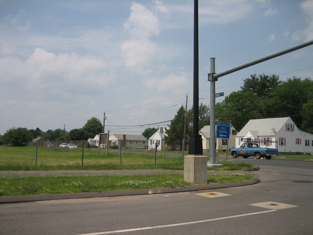 East Hartford, CT: Silver Lane at the entrance to Rentschler Field