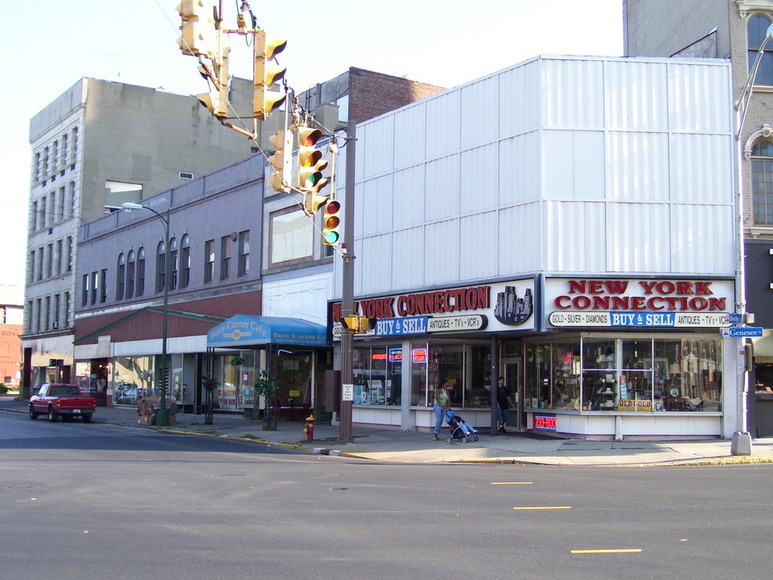 Utica, NY: downtown corner of Bleeker and Genesee Street