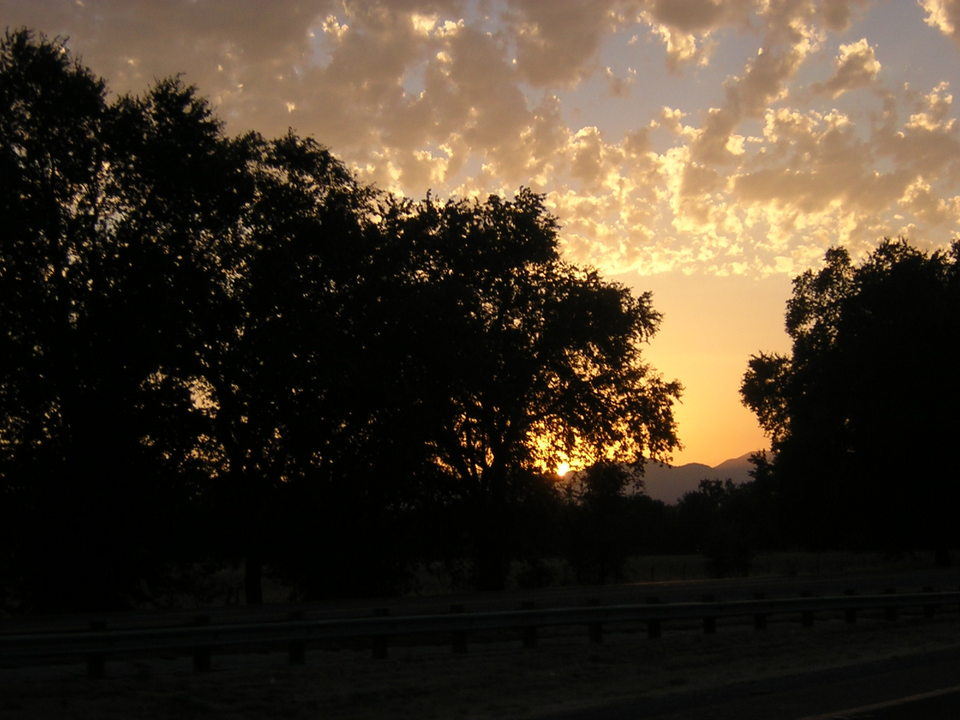 Redding, CA: Sunset From I-5, 8-2-2007