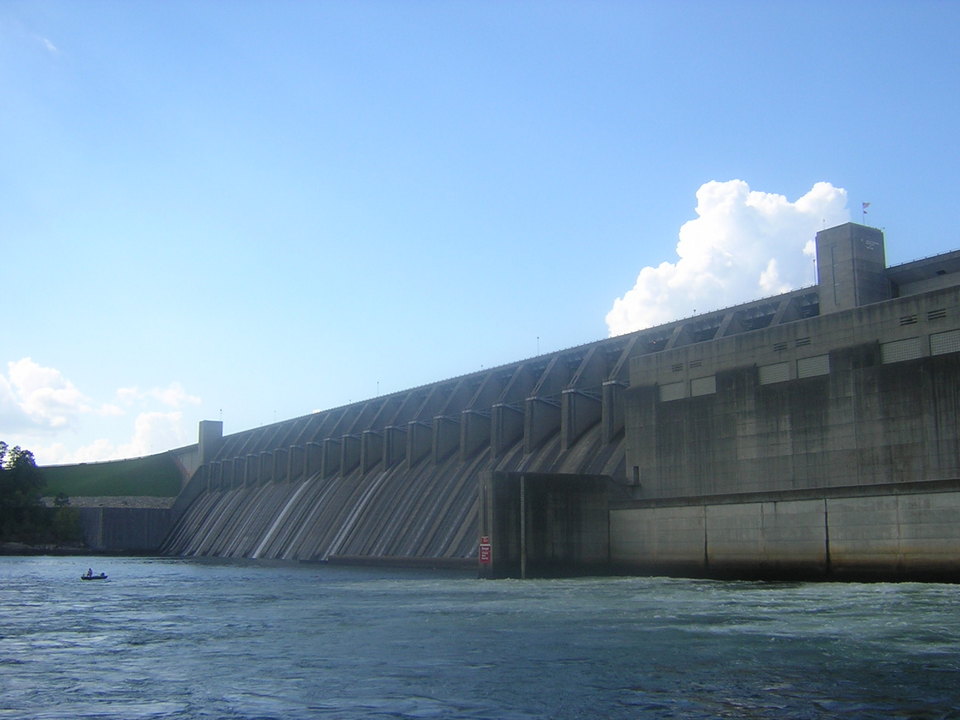 Clarks Hill, SC: Below The Lake Strom Thurmond Dam 9-22-2007