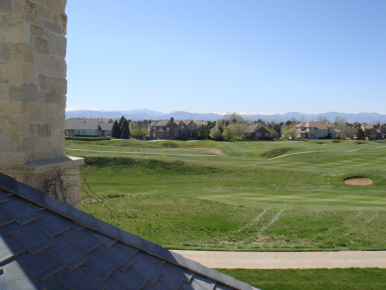 Cherry Hills Village, CO: cherry hills golf course with breath-taking rocky mountain backdrop