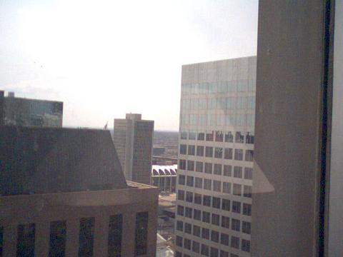 St. Louis, MO: downtown with a view of Busch Stadium in the middle