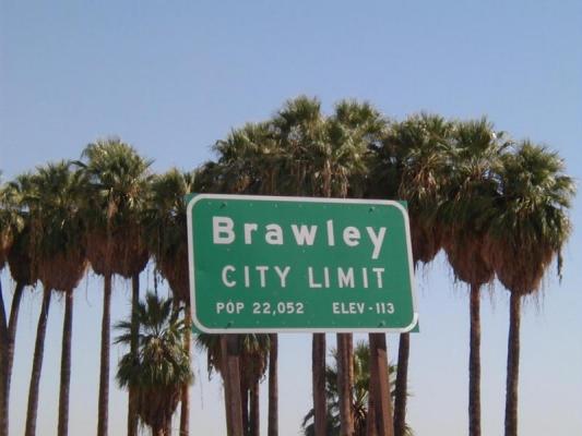 Brawley, CA: city of brawley sign