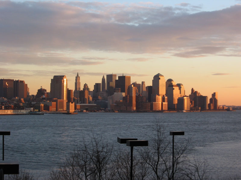 Hoboken, NJ: View of Downtown/Financial Disctrict from Hoboken