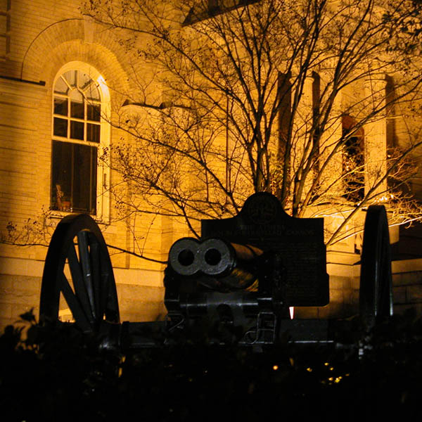 Athens, GA: The Double-Barrelled Cannon in front of City Hall