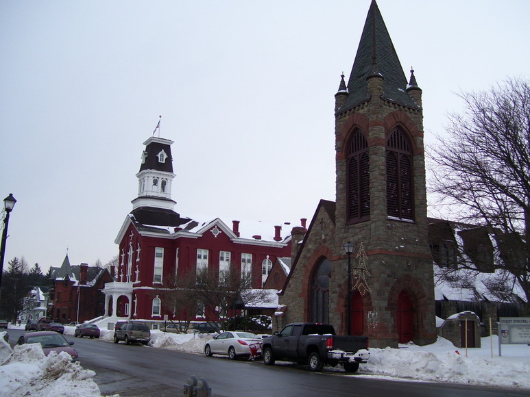 Herkimer, NY: Church on Main Street