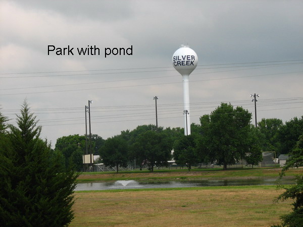 Silver Creek, NE: City Park with pond