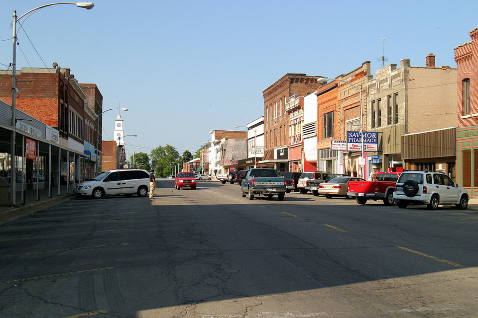 Paxton, IL: Downtown Paxton. South on Market Street