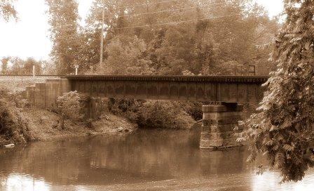 Wapakoneta, OH: Bridge over Auglaize River